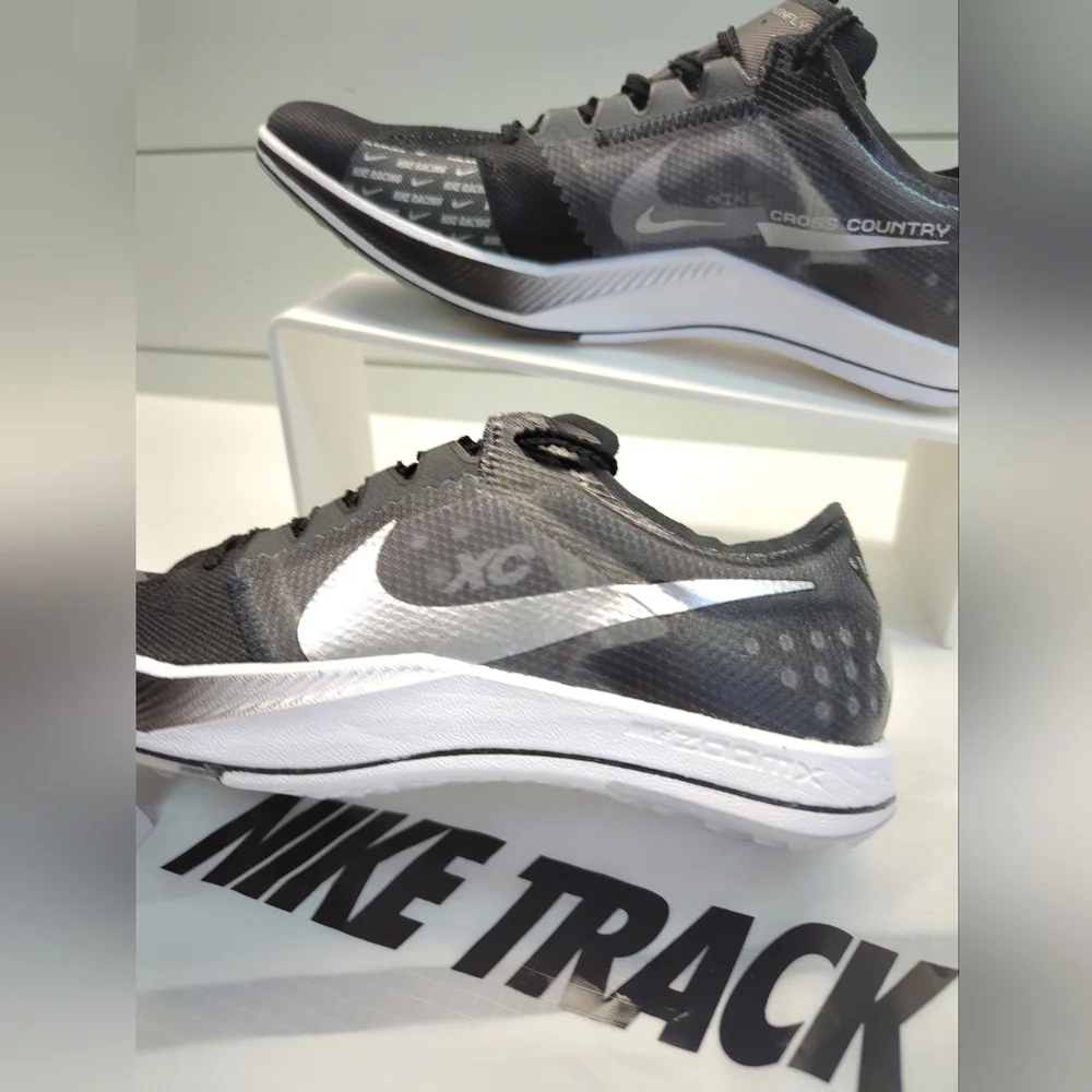 Nike ZoomX DragonFly Black Metallic Silver Track Field Distance Spikes Men's 9